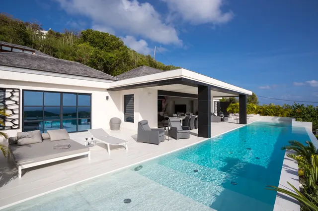 pool at Villa Rose Dog in St Barts - St. Barth Villa Rental