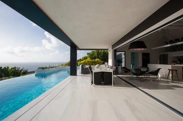 pool at Villa Rose Dog in St Barts - St. Barts Villa Rental