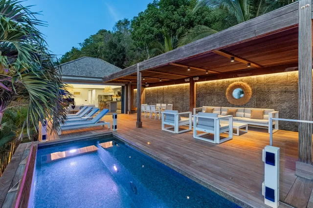 pool at Villa Santa Alicia in St Barts - St. Barth Villa Rental