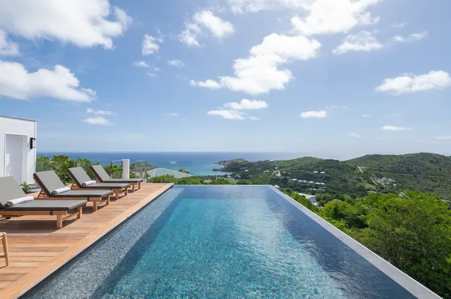 pool at Villa Scarlett in Deve - St. Barts Villa Rental