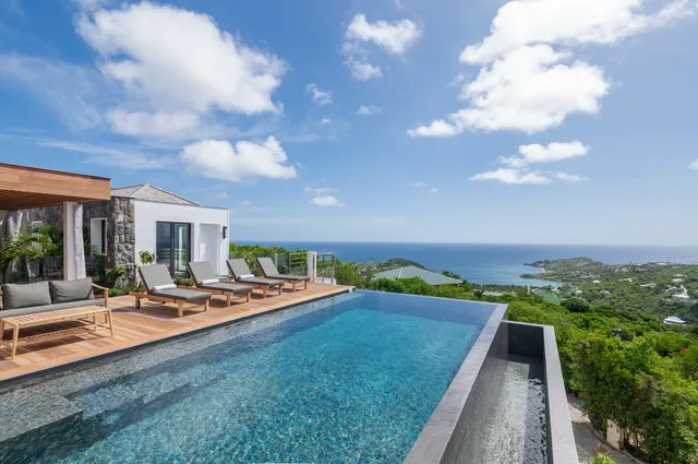 pool at Villa Scarlett in St Barts - St. Barts Villa Rental