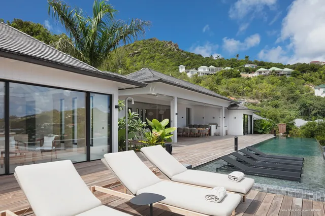 terrace at Villa Seala in St Barts - St. Barts Villa Rental
