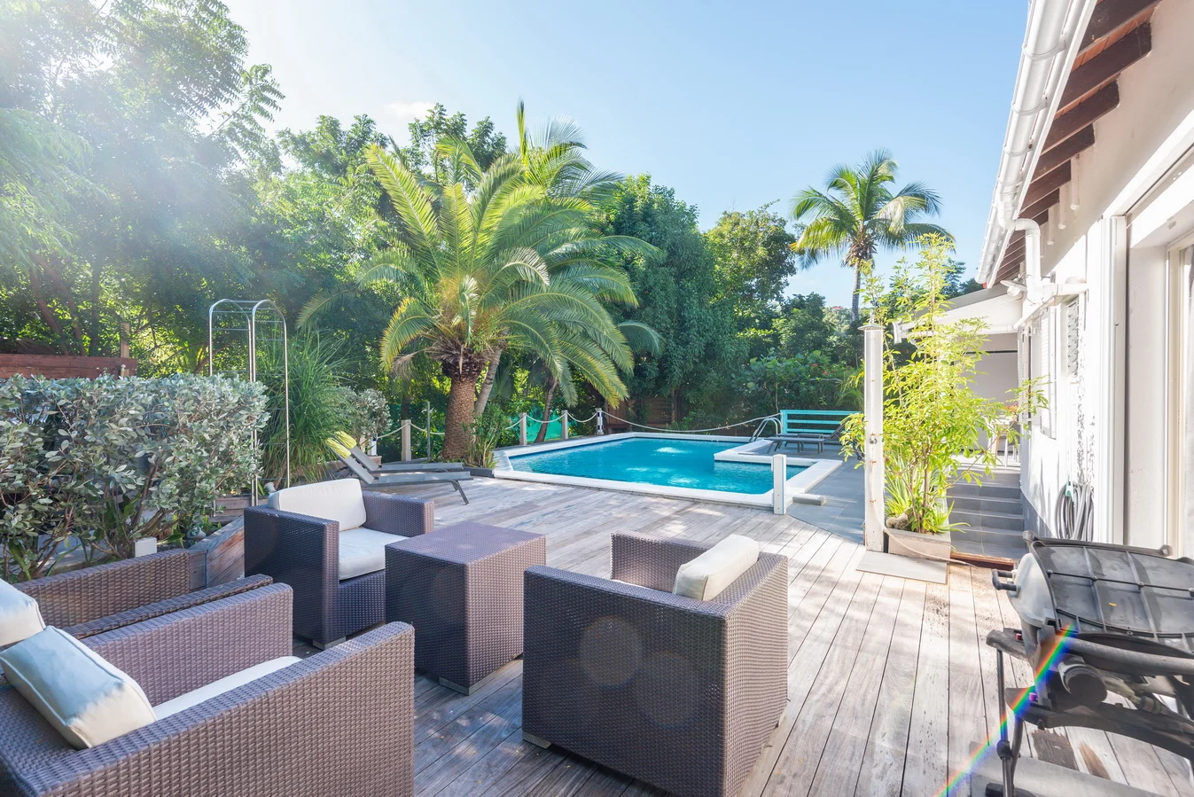 terrace at Villa Seaside in St Barts - St Barts luxury vacation rental
