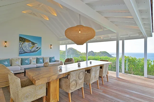 terrace at Villa Secret Garden in St Barts - St Barts luxury vacation rental