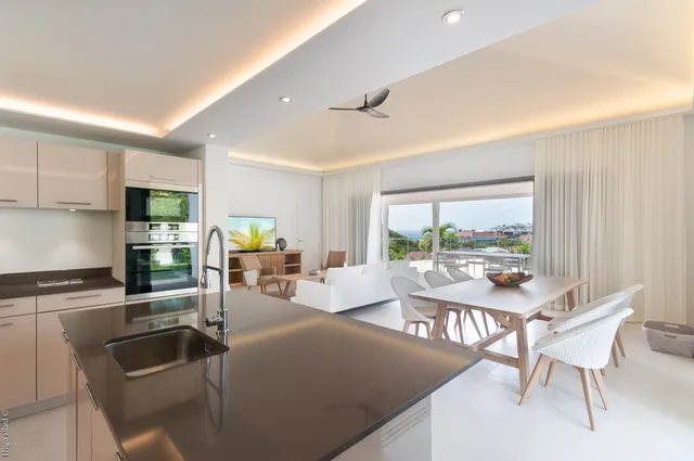 kitchen at Villa Shell Beach in St Barts - St. Barts Villa Rental