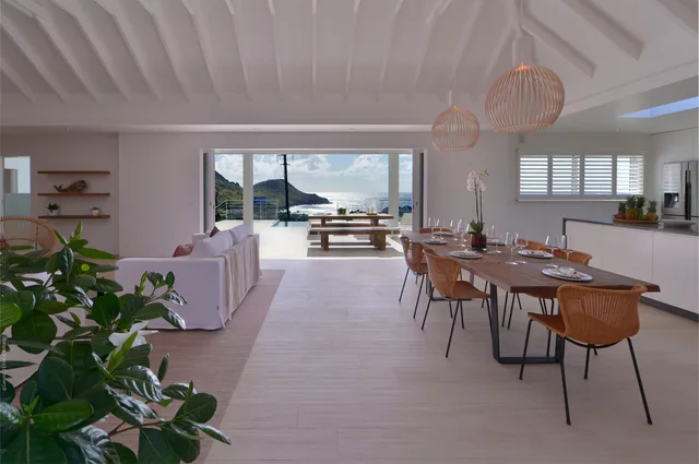 living at Villa South Wave in St Barts - St. Barts Villa Rental