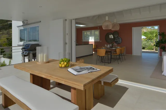 terrace at Villa South Wave in St Barts - St Barts luxury vacation rental