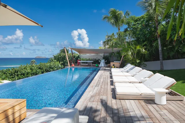 pool at Villa Stellae in St Barts - St. Barth Villa Rental