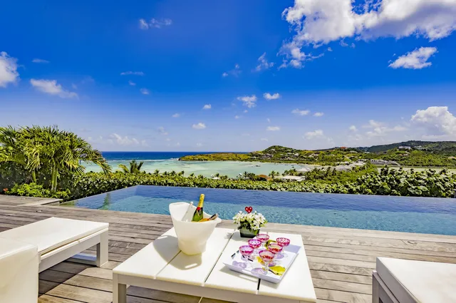 pool at Villa Summer Breeze in St Barts - St. Barts Villa Rental