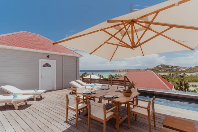 Su2 terrace at Villa Sun 2 in St Barts - St. Barth Villa Rental