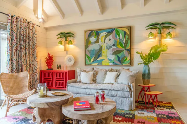 Corail - Living at Villa Sunset Corail in St Barts - St. Barts Villa Rental