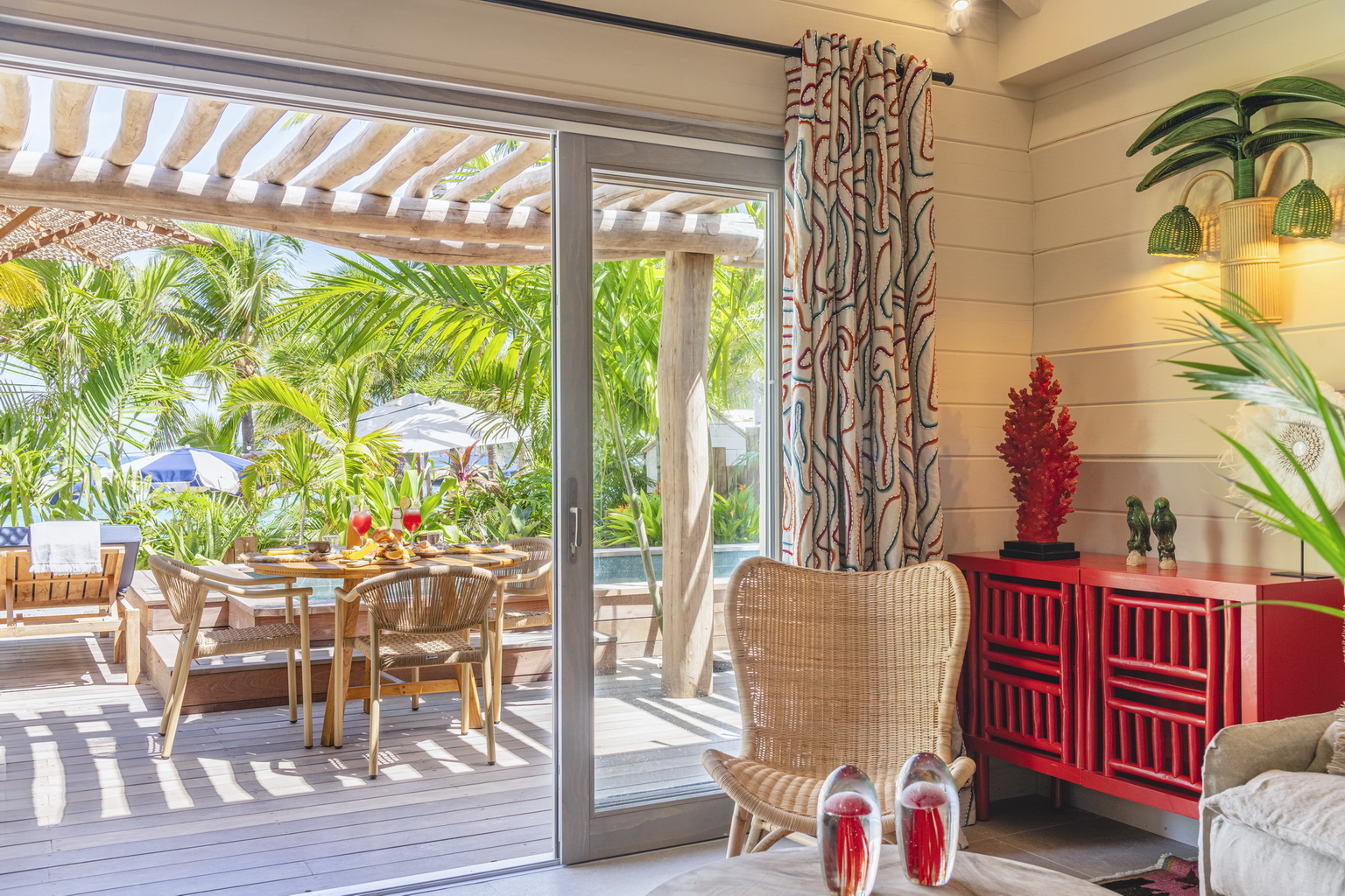 living at Villa Sunset Corail in St Barts - St. Barts Villa Rental
