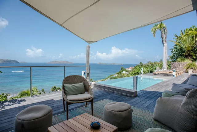 pool at Villa Sunset in St Barts - St. Barth Villa Rental