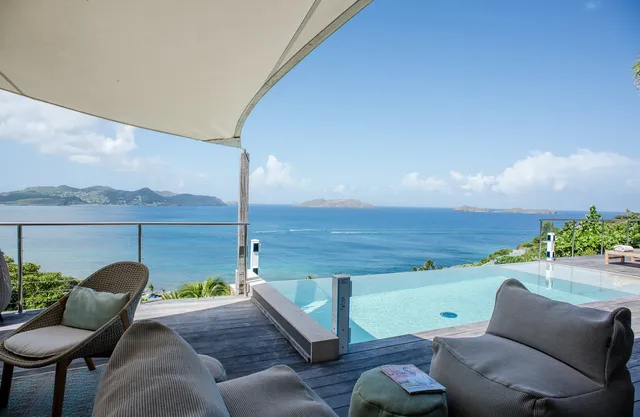 pool at Villa Sunset in St Barts - St. Barts Villa Rental