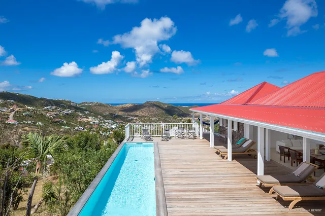 pool at Villa Supersky in St Barts - St. Barts Villa Rental