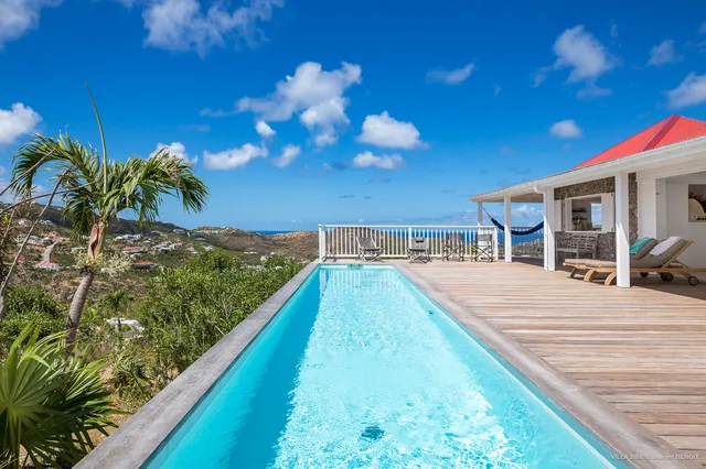 pool at Villa Supersky in St Barts - St. Barts Villa Rental
