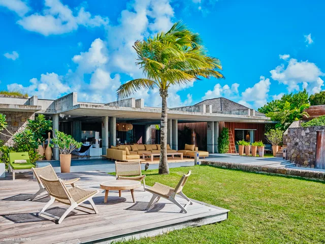 View over Pointe Milou at Villa Tainos in St Barts - St. Barts Villa Rental