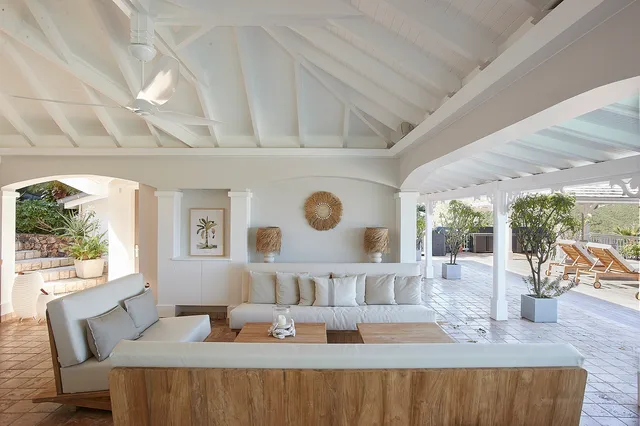 terrace at Villa Terre Indigo in St Barts - St Barts luxury vacation rental