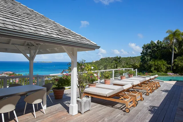 terrace at Villa Terre Indigo in St Barts - St Barts luxury vacation rental