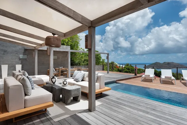 terrace at Villa The One in St Barts - St Barts luxury vacation rental