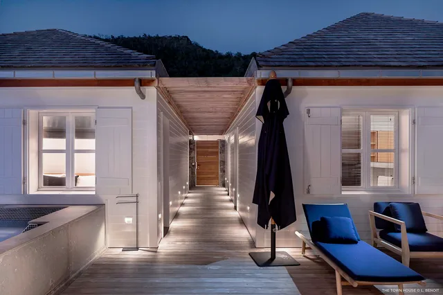 Terrace at Villa The Town House in Gustavia - St Barts luxury vacation rental
