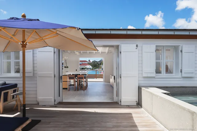 terrace at Villa The Town House in St Barts - St. Barth Villa Rental