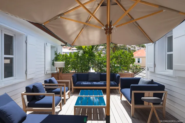 terrace at Villa The Town House in St Barts - St. Barth Villa Rental