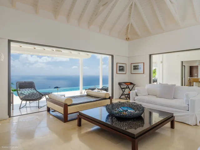 living at Villa The View in St Barts - St. Barth Villa Rental