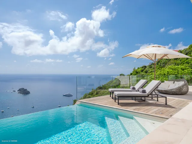 pool at Villa The View in St Barts - St. Barts Villa Rental