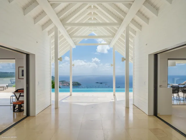 terrace at Villa The View in Colombier - St. Barts Villa Rental