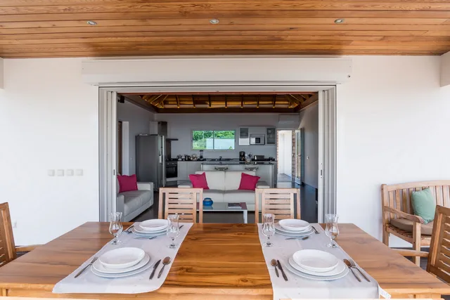 terrace at Villa Ti Chato in St Barts - St. Barts Villa Rental