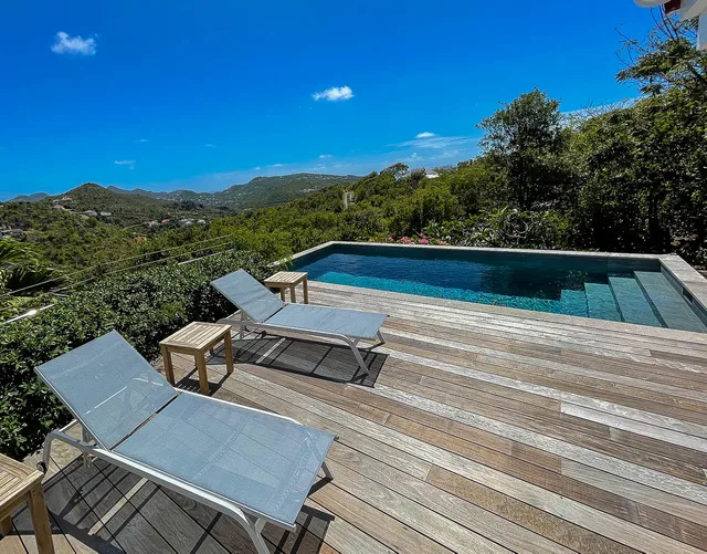 pool at Villa Ti Voyage in St Barts - St. Barts Villa Rental