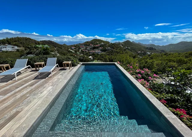 pool at Villa Ti Voyage in St Barts - St. Barth Villa Rental