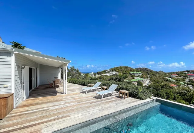 terrace at Villa Ti Voyage in St Barts - St Barts luxury vacation rental