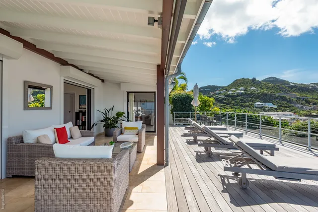 terrace at Villa Tichka in St Barts - St Barts luxury vacation rental