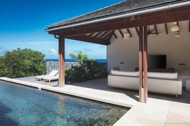 pool at Villa Tulum in St Barts - St. Barth Villa Rental