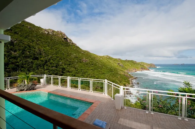 terrace at Villa Ushuaia in St Barts - St. Barts Villa Rental