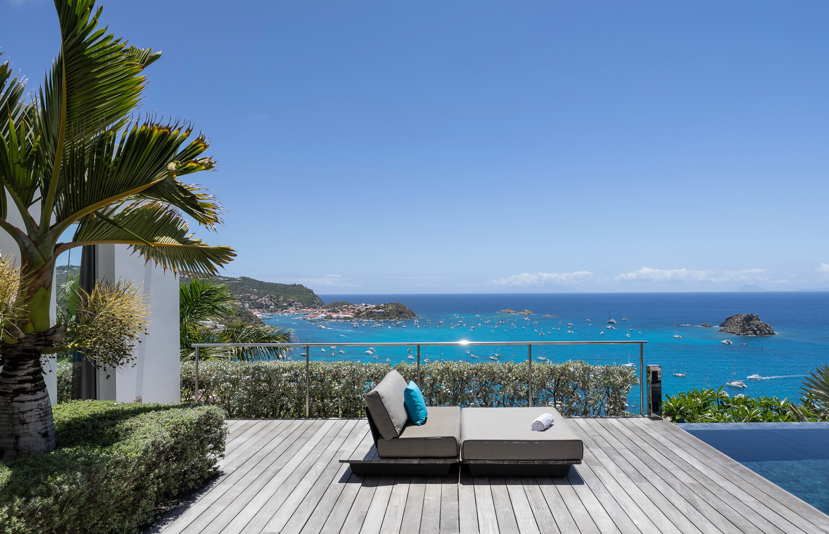terrace at Villa Utopic in St Barts - St. Barts Villa Rental