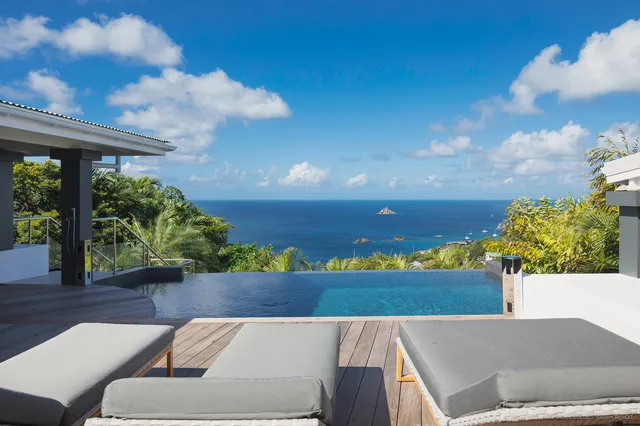pool at Villa Vague Bleue in Lurin - St. Barth Villa Rental