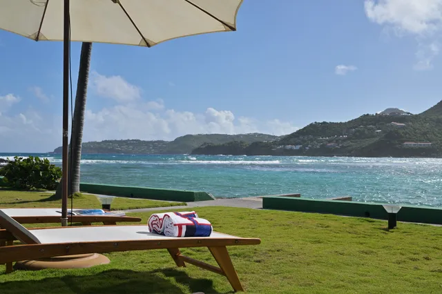 terrace at Villa Val André in St Barts - St. Barts Villa Rental