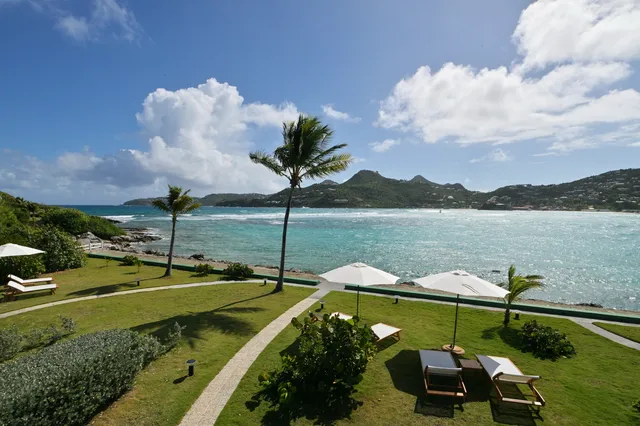 terrace at Villa Val André in St Barts - St. Barts Villa Rental