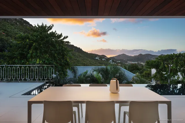 terrace at Villa Ventura in St Barts - St Barts luxury vacation rental