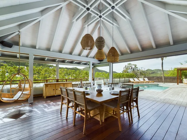terrace at Villa Vi in St Barts - St Barts luxury vacation rental