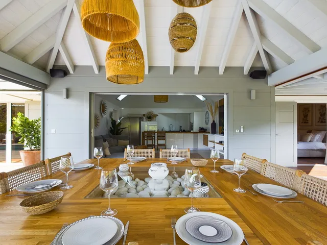 terrace at Villa Vi in St Barts - St. Barts Villa Rental