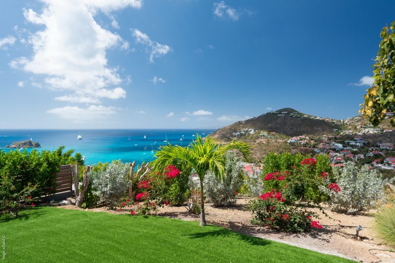 garden at Villa Villa K in St Barts - St. Barth Villa Rental
