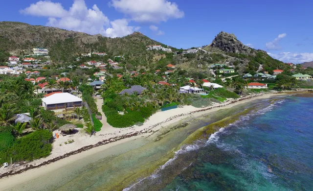 aerial at Villa Villa K in Anse des Cayes - St. Barth Villa Rental