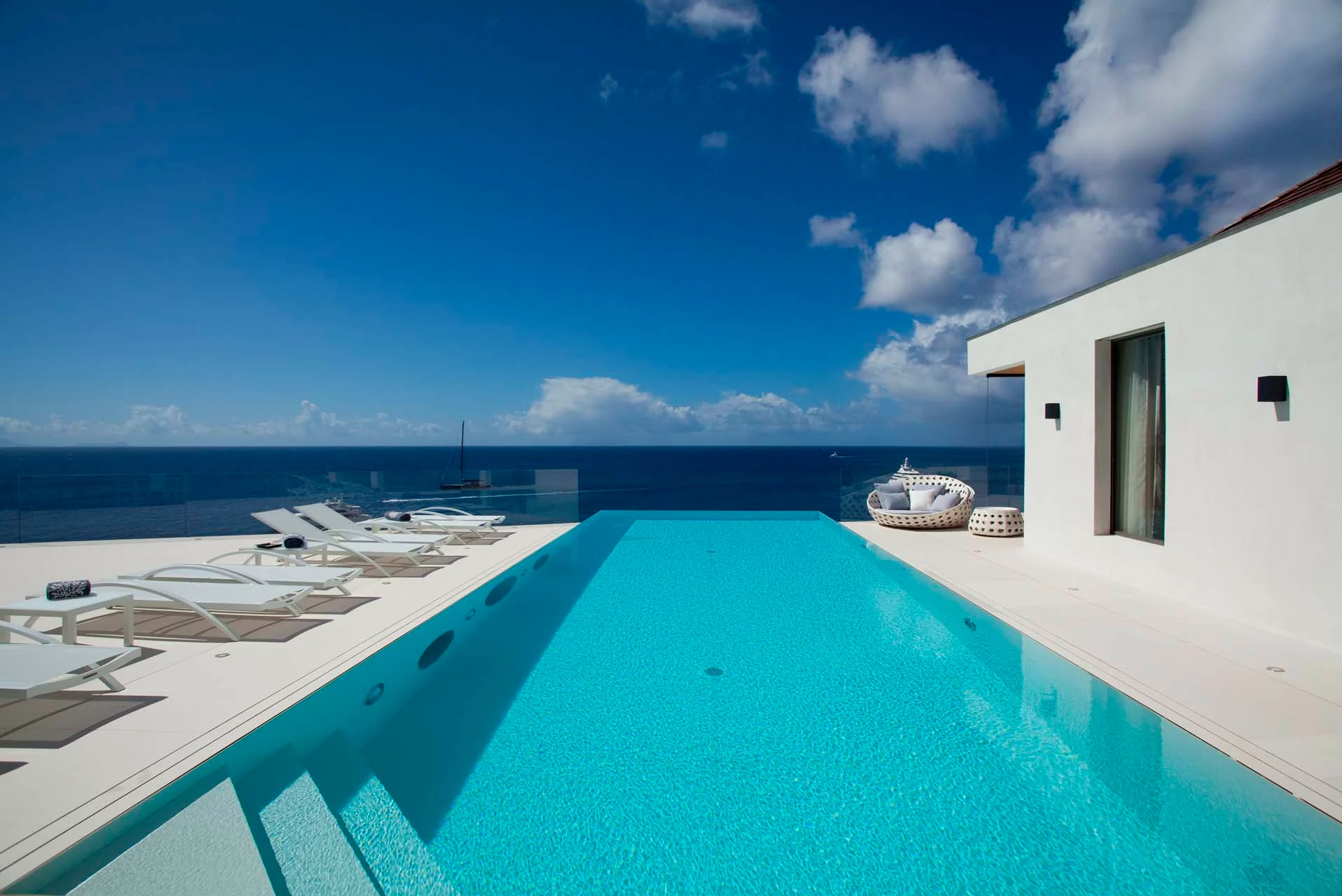 pool ocean view at Villa Vitti in St Barts - St Barts luxury vacation rental