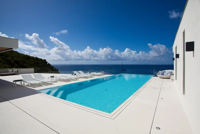 pool at Villa Vitti in St Barts - St. Barts Villa Rental