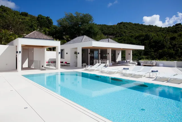 pool at Villa Vitti in St Barts - St. Barts Villa Rental