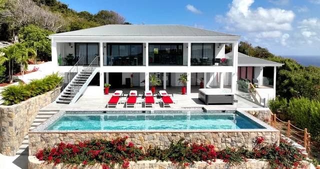 pool at Villa Voyage in St Barts - St. Barth Villa Rental